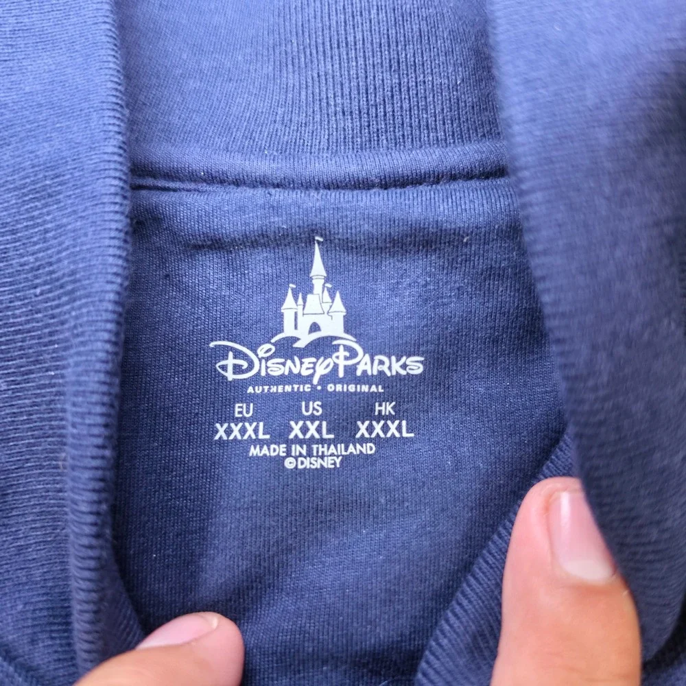 Disney Parks Disneyland 1955 Mickey Mouse Full Zip Track Jacket Navy Blue XXL